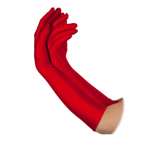 Long Formal Gloves - Red