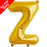 Mini Air Fill  Letter 'Z' Foil Balloon - Gold - The Ultimate Balloon & Party Shop