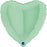 Heart Shaped Foil Balloon - Matte Green