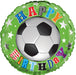 18" Foil Football Happy Birthday Printed Balloon - The Ultimate Balloon & Party Shop