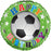 18" Foil Football Happy Birthday Printed Balloon - The Ultimate Balloon & Party Shop