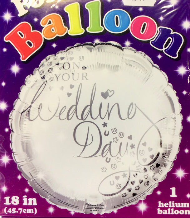 18” Wedding Day Foil Balloon