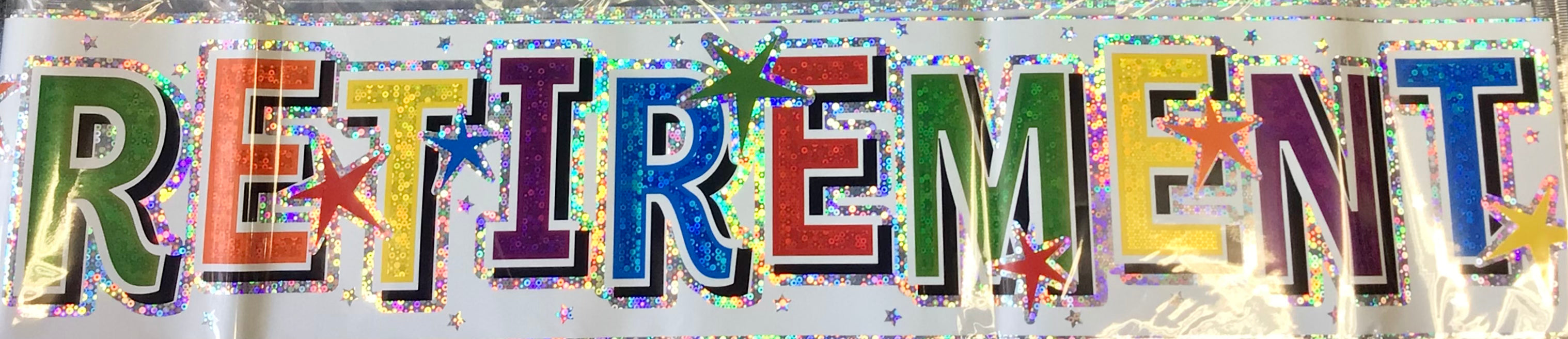 Happy Retirement Banner - Bright