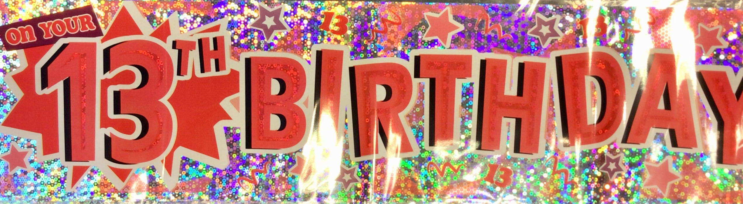 Age 13/teenager Birthday Banner