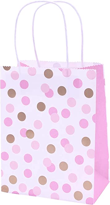 Paper Gift Bags - Pink Dots
