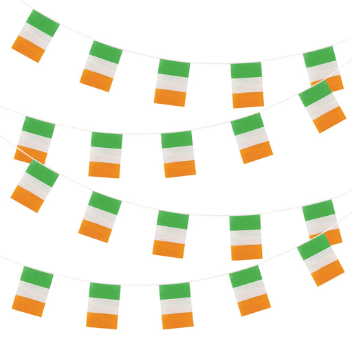 Irish Flag Bunting 10m (Plastic)