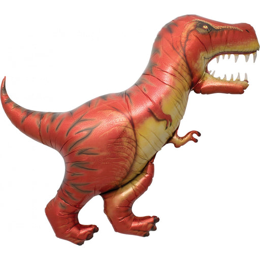 43” Foil Dinosaur Large Balloon - Red T-Rex