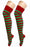 Over The Knee Socks - Red & Green - The Ultimate Balloon & Party Shop