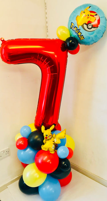 Age Themed Balloon Column - Pokemon