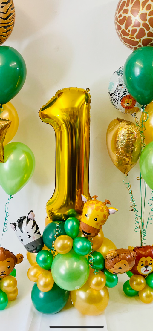 Age Animal Balloon Stack - Single Number