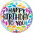 Qualatex Happy Birthday To You Bubble Balloon -  Petals - The Ultimate Balloon & Party Shop