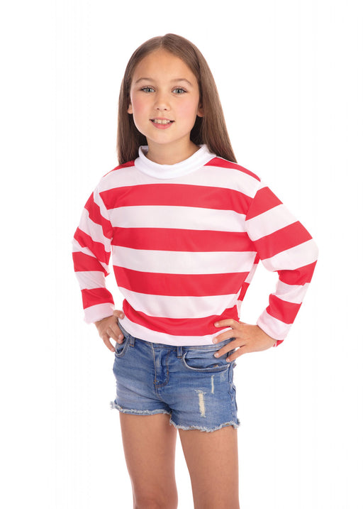 Red & White Striped Children's Shirt (Unisex)