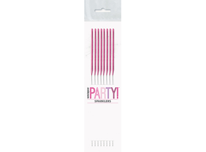Sparkling Candles - Pink - The Ultimate Balloon & Party Shop