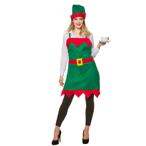 Christmas Apron & Hat Set - Elf - The Ultimate Balloon & Party Shop