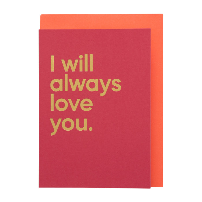 Say It With Songs Card - I Will Always Love You