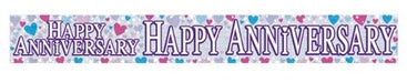 Happy Anniversary Banner - The Ultimate Balloon & Party Shop