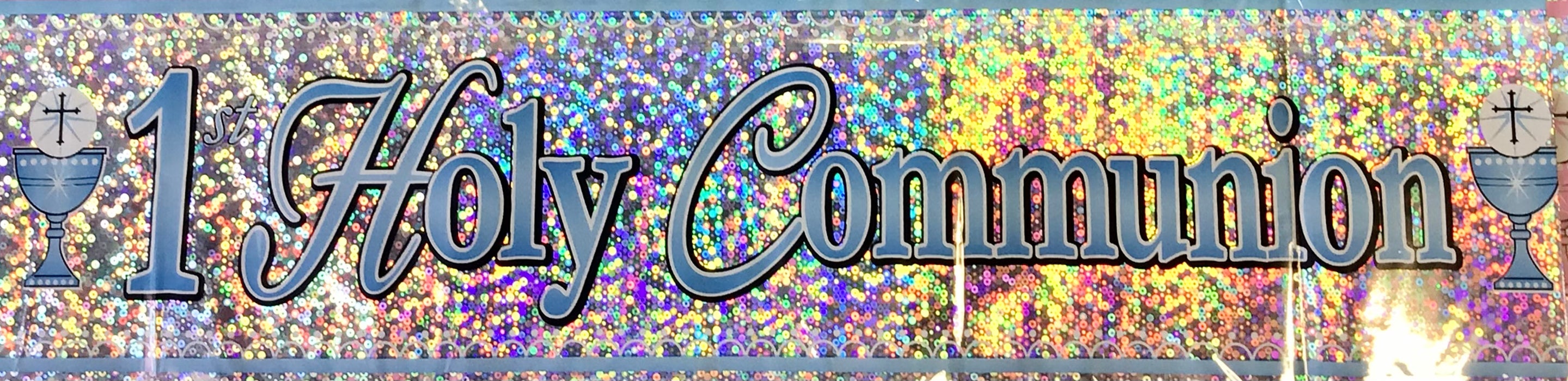 Holy Communion Foil Banner