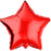 18" Foil Star Balloon - Red