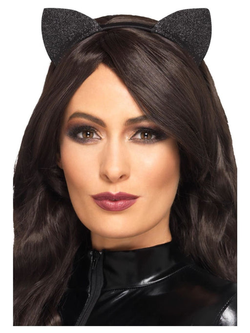 Cat Animal Ears - Black Glitter - The Ultimate Balloon & Party Shop