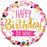 18" Foil Happy Birthday To You - Pink Sparkle Dots