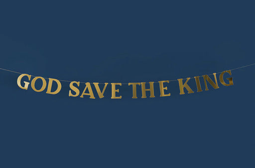 God Save The King Gold Card Bunting