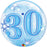 30th Birthday Deco Bubble Balloon -  Blue - The Ultimate Balloon & Party Shop