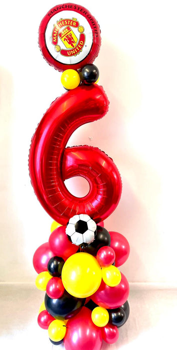 Age Themed Balloon Column - Manchester United