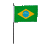 Brazil Hand Waving Flag
