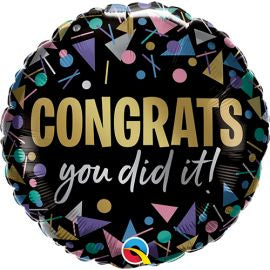 18" Foil Congrats You Done It Balloon