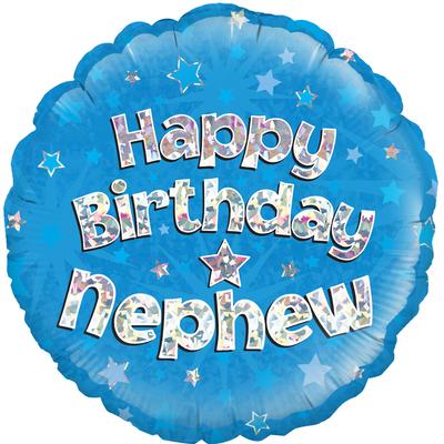 18" Foil Happy Birthday - Nephew