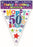 Age 50 Bunting - Bright - The Ultimate Balloon & Party Shop