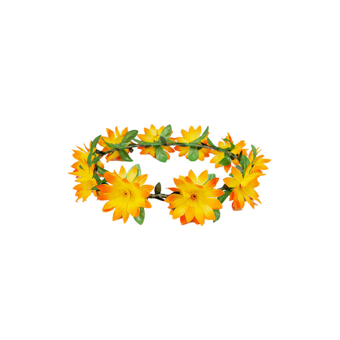 Flower Headband - Orange