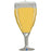 37" Foil Champagne Glass Large Balloon
