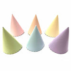 Cone Party Hats - Asst Pastel Colours