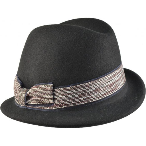 Womens Wool Trilby Cloche Hat.
