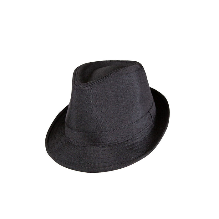 Black Felt Trilby Hat