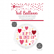 Valentines Day Foil Balloon - Valentines Heats