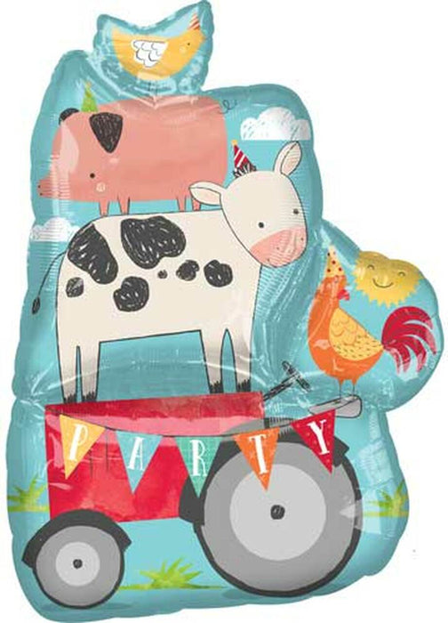 33” Barnyard Party Supershape Balloon