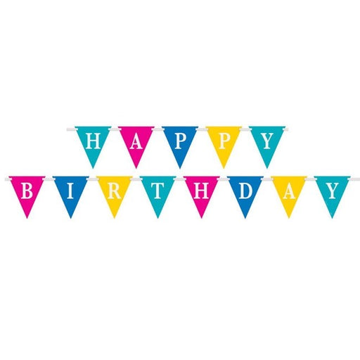 Bunting - Happy Birthday Letter Flags - The Ultimate Balloon & Party Shop