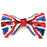 Bow Tie/Hair Bow - Union Jack Sequin