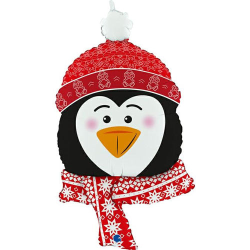 Supershape Foil Christmas Balloon - Cosy Penguin - The Ultimate Balloon & Party Shop