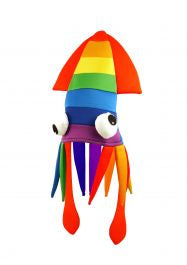 Rainbow Squid Hat (Adult)
