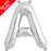 Mini Air Fill  Letter 'A' Foil Balloon - Silver - The Ultimate Balloon & Party Shop