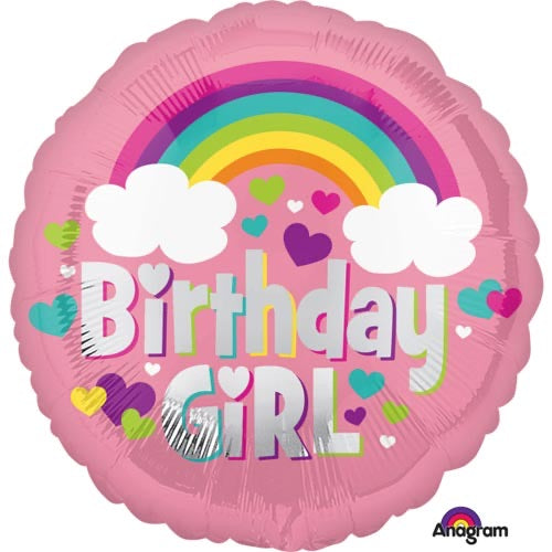 18" Foil Birthday Girl Balloon - The Ultimate Balloon & Party Shop
