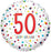 18" Foil Age 50 Balloon - Dots