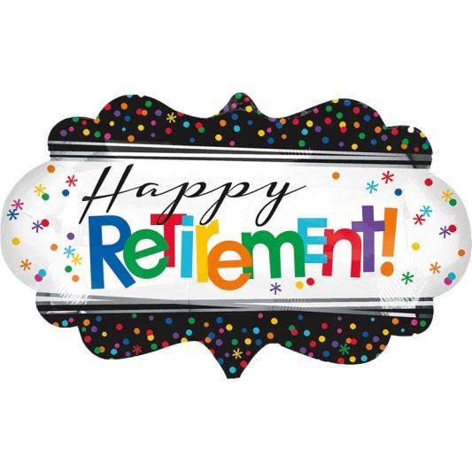 27" Foil Large Happy Retirement Balloon