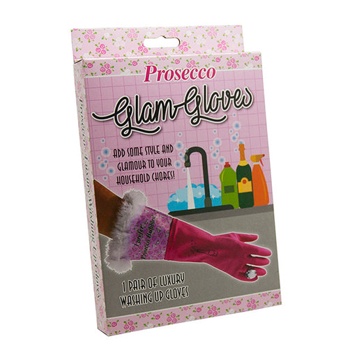 Glam Washing Up Gloves - Prosescco Bubbles - The Ultimate Balloon & Party Shop