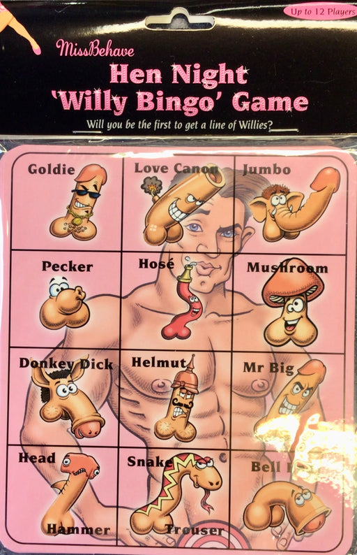 Hen Night - Willy Bingo Game