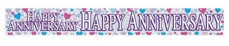 Happy Anniversary Banner - The Ultimate Balloon & Party Shop