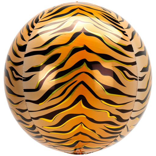 Orb Foil Balloon - Tiger Print - The Ultimate Balloon & Party Shop